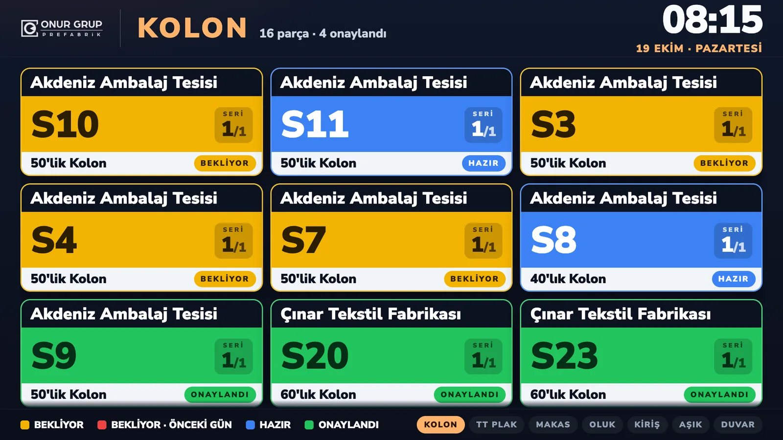 Demirhane ekranı